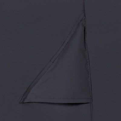 30" Black Water-Resistant Kettle Grill Cover with Chimney