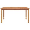vidaXL Patio Dining Table, 59.1"x35.4"x29.5" Solid Wood Teak - 3 of 4