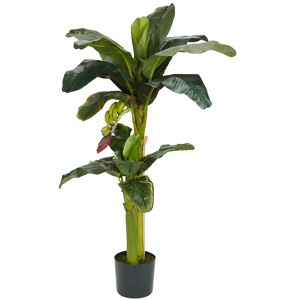 Nearly Natural 5-ft + 3-ft Banana Artificial Tree with Bananas - 1 of 1