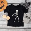 The Juniper Shop Flossing Skeleton Puff Print Toddler Short Sleeve Tee - 2 of 3