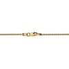 Black Bow Jewelry 1.5mm 14k Yellow Gold Diamond Cut Round Wheat Chain Necklace - 3 of 4