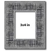 PosterPalooza | Photo Size Distressed Black Picture Frame - UV Acrylic, Foam Board Backing, Hanging Hardware - 2 of 4