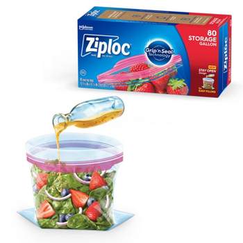 Ziploc Storage Quart Bags With Grip 'n Seal Technology - 100ct