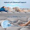 Mattress Topper Pillow Top Mattress Protector with 8-21 Inches Deep Pocket, 800 GSM Extra Thick Waterproof Bed Pad Fitted - 4 of 4