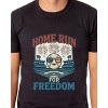 American Inspired Baseball T-Shirt Men's Home Run For Freedom Top - 4 of 4