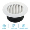 Unique Bargains ABS Plastic Adjustable Round with Screen Home Air Vent Cover 2 Pcs - 3 of 4