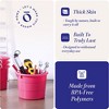 HOMZ Rope-Handle 18-Gallon Open Storage Tubs, Plastic Buckets, Pink, 6 Pack - 3 of 4