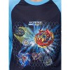 Beyblade Burst Boys' Spinner Tops Tossed Print Raglan Sleep Pajama Set Blue - 3 of 4