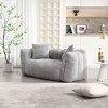 NicBex Chenille Bean Bag Chair with Handle Design and Armrests,Lazy Sofa Chair with High-Rebound Foam Core,Lounge Chair for Living Room - 2 of 4