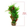 Unique Bargains Plastic Aquarium Terrarium Tank Habitat Decorative Plant 1 Pc Red Green - image 3 of 4