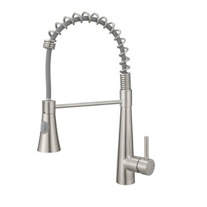 Pot Filler, Wall Mount Commercial Folding Faucet, Brass Material, Brushed Gold - 1 of 4