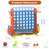 NAYSAYE 4 in 1 Giant Game Set Connect Four Basketball Ring Toss Golf Indoor Outdoor Fun for Kids, Orange, 36.22"*9.06"*14.17" - 2 of 4