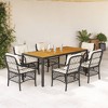 vidaXL Garden Dining Set Black, Cream white - 2 of 4