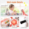 Infans 2-in-1 Baby Walker Foldable Activity Push Walker w/ Adjustable Height Pink - 3 of 4