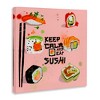 Stupell Industries Keep Calm & Eat Sushi Canvas Wall Art - 3 of 4