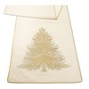 Bead Embroidered Pine Tree Table Runner 72"L - 2 of 3
