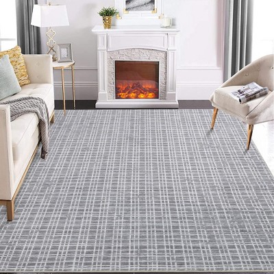 Area Rug Washable Rugs Modern Checkered Area Rug Buffalo Plaid Rugs For ...