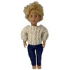 Doll Clothes Superstore Off White Sweater Fits Boy Or Girl 18 Inch Girl Dolls Like American Girl Our Generation - 2 of 4