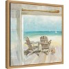 Amanti Art Seaside Morning Crop by Danhui Nai Canvas Wall Art Print Framed 16-in. x 16-in. - 3 of 4