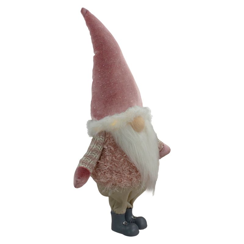 Northlight 16" LED Lighted Mauve Boy Gnome Christmas Figure, 3 of 6