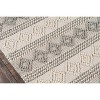 7'9"x9'9" Andes Nailah Area Rug Ivory - Momeni: Wool & Viscose, Geometric Pattern, Medium Pile, Handmade - 3 of 4