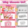 Skirfy Tea Party Set for Girls, 50PCS Tin Pretend Toy with Kitchen Play Set Accessories, Hair Hoop & Carrying Case, Gift for Ages 3-6, Pink - 2 of 4