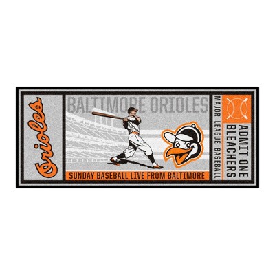 MLB Baltimore Orioles 1954 30"x72" Retro Ticket Runner Mat