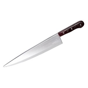 Underwraps Costumes Butcher Knife Brown Handle 18 Inch Foam Adult Costume Accessory - 1 of 4