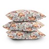 16"x16" Ninola Design Pumpkins Fall Floral Ecru Square Throw Pillow - Deny Designs: Abstract Woven Polyester, Indoor Decor - 4 of 4