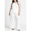 ELOQUII Women's Plus Size Contrast Racer Tank - 4 of 4