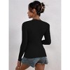 Coolmee Women's Sweaters Fall Outfits Long Sleeve Shirts Knit Pullover Sweater Tops Clothes - 3 of 4