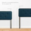 Modway Collins Twin Headboard – Tufted Fabric and Wood with Adjustable Mounting Options - 3 of 4