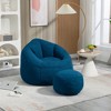 Airsurfer Bean Bag Chair for Adults with Footrest - Soft Padded Cover, Ideal for Bedroom, Dorm, Gaming or Living Room - 2 of 4