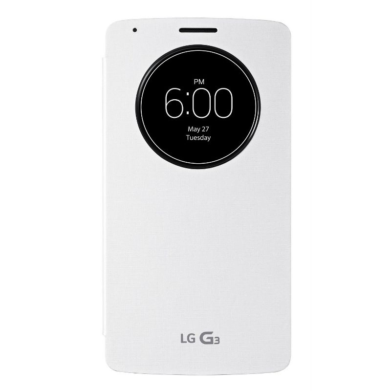 LG Quick Circle Window Folio Case for LG G3 - White, 1 of 2