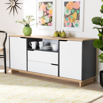 Reed Multicolor 2-Door Wood Dining Room Sideboard