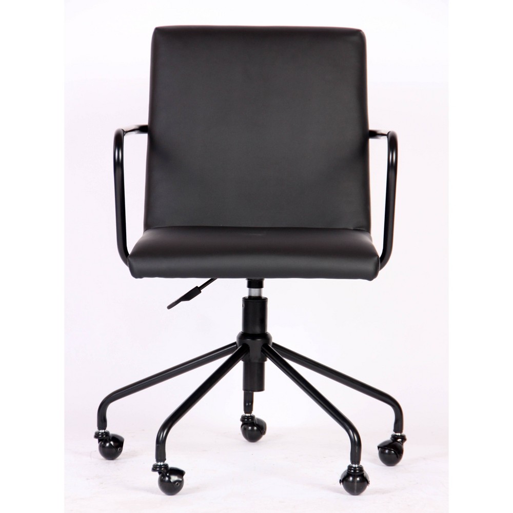 Photos - Computer Chair Logan Rolling Desk Chair Black - ACEssentials