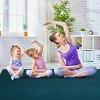 Large Yoga Mat 6' x 4' x 8 mm Thick Workout Mats for Home Gym Flooring Blue - 2 of 4