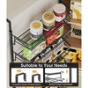 MOEPISY 8-Tier Adjustable Over the Door Pantry Organizer with 2 Sets Hooks Fits Most Doors, Black - 4 of 4