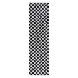 World Rug Gallery Block Shag Rug – Great for Living Room, Bedroom, or Entryway – Medium Pile, Easy to Clean – Anthracite Dark Gray - 1 of 4