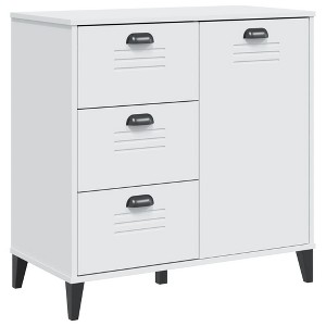 vidaXL Sideboard Storage Side Cabinet Living Room Furniture Solid Wood Pine - 1 of 4