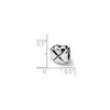 Black Bow Jewelry Sterling Silver Solid Lucky Clover Bead Charm - 2 of 4