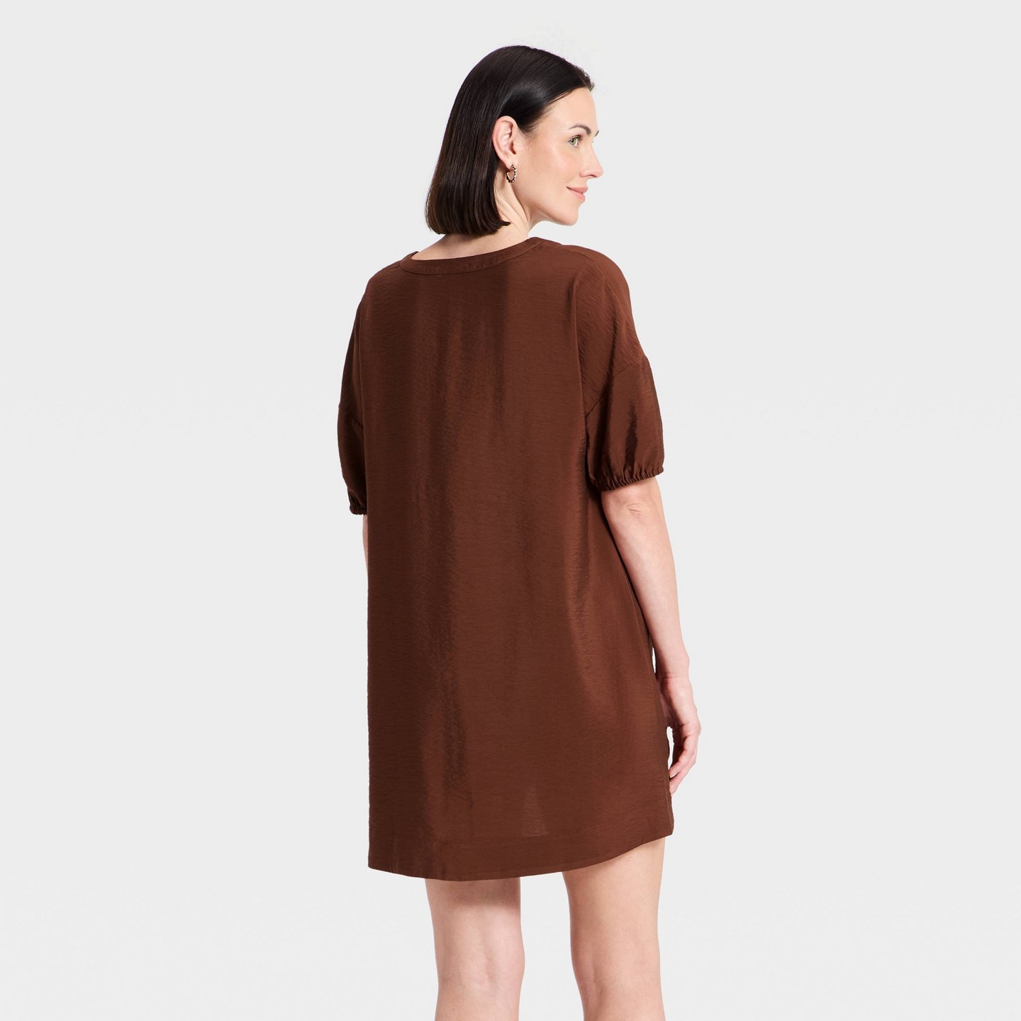 Женское платье A New Day Tie-Front Mini, цвет: Коричневый — фото 2