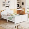 Hrinhom Full Size Bed,Wood Full Platform Bed with Headboard and Footboard-Grey - 2 of 4