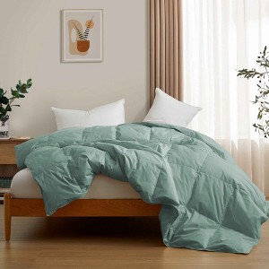 Puredown Lightweight Oversize Down Fiber Blanket with Organic Cotton Cover - 1 of 4