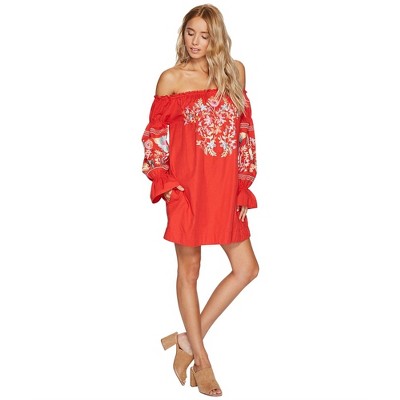 Free People Womens Fleur Du Jour Floral Shift Dress