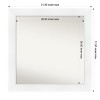 Amanti Art Sloped Non-Beveled Framed Bathroom Vanity Wall Mirror - 3 of 4