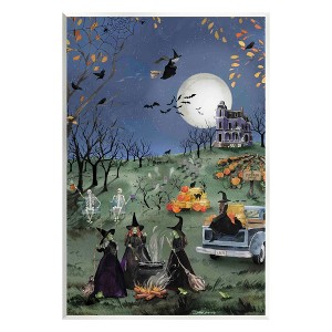 Stupell Industries Autumnal Witches Scene, 10'' x 15'' - 1 of 4
