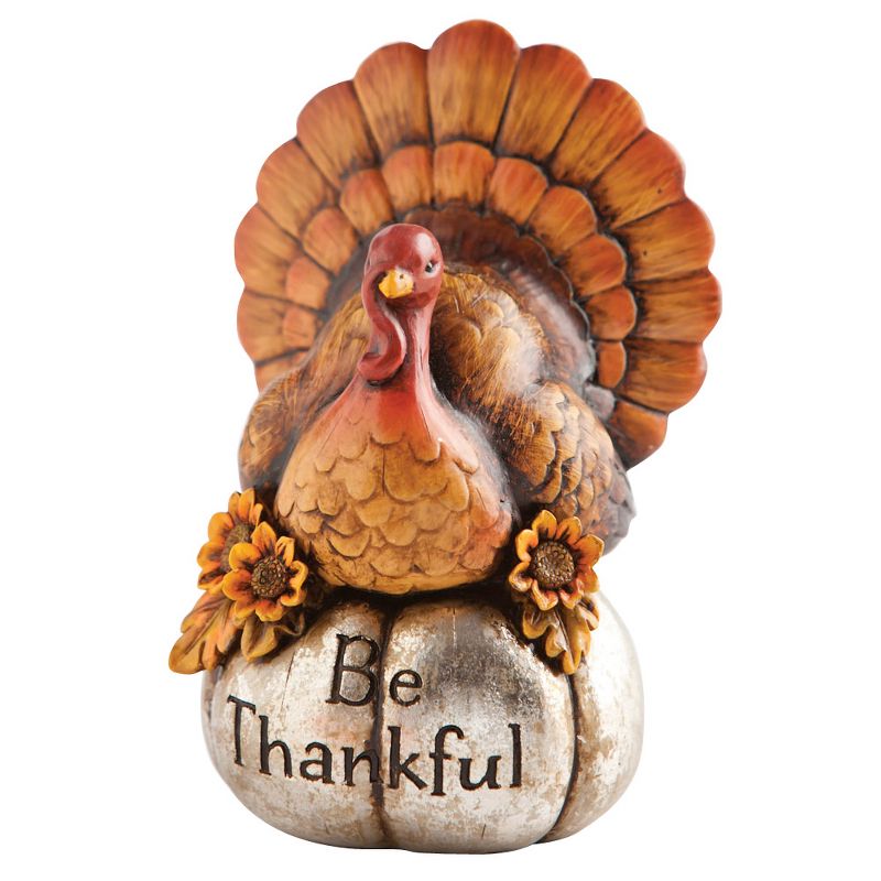 Evergreen Decorative Be Thankful Turkey, 1 of 2