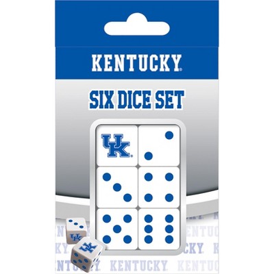 MasterPieces Officially Licensed NCAA Kentucky Wildcats - 6 Piece D6 Gaming Dice Set Ages 6 and Up