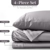 4 Piece Viscose from Bamboo Cooling sheets Ultra Soft 100% Organic Deep Pocket Luxury Bed Sheets with Pillowcases - Lux Decor Collection - 4 of 4